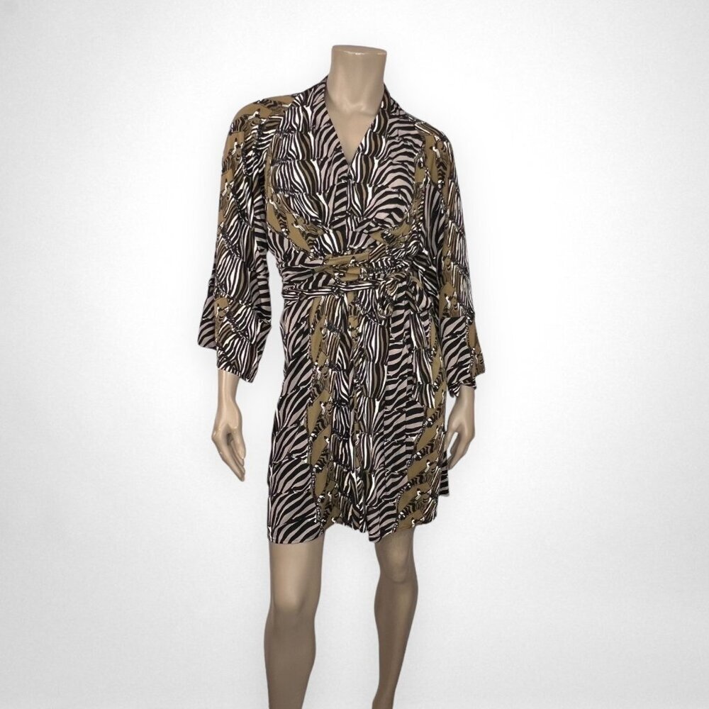 BANANA REPUBLIC 4 Zebra‎ Printed Kimono Dress  ISSA LONDON